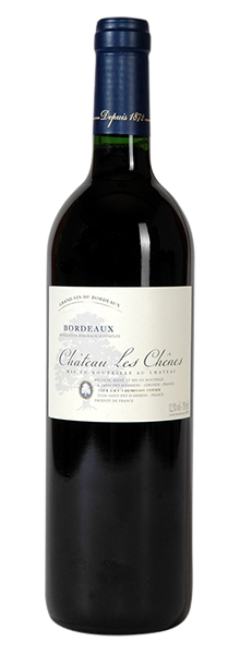 vin bordeaux cheminade les chenes rouge futs de chene